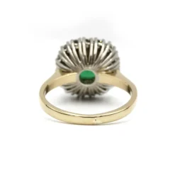 Bague - Or, Diamants & Emeraude