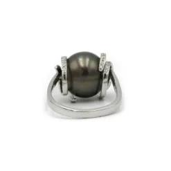 Bague - Or, Diamants & Perle