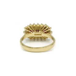 Bague - Or, Diamants & Rubis