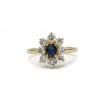 Bague - Or, Diamants & Saphir