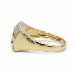 Bague - Or, Diamants & Saphirs roses