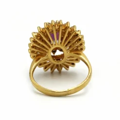 Bague - Or, Diamants & Saphir rose