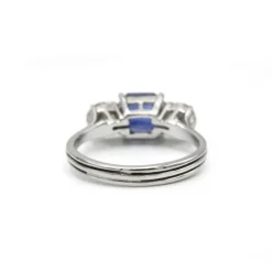 Bague - Or, Diamants & Saphir