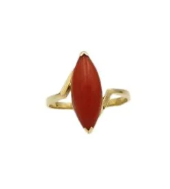 Bague - Or et Corail