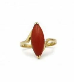 Bague - Or et Corail