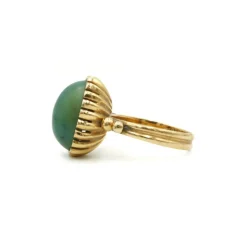 Bague Or et Turquoise verte