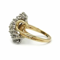 Bague - Or jaune et blanc et diamants