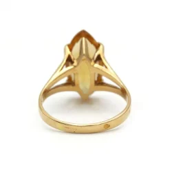 Bague - Or jaune et citrine
