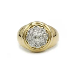 Bague - Or jaune et diamants