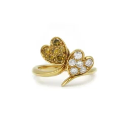 Bague - Or jaune et diamants