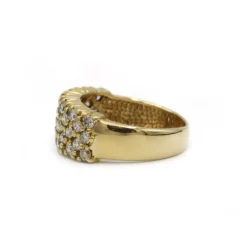Bague - Or jaune et diamants