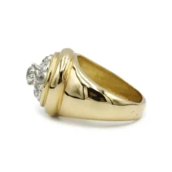 Bague - Or jaune et diamants