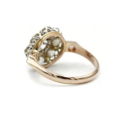 Bague - Or jaune et diamants rose cut