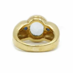 Bague - Or jaune saphirs & topaze