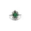 Bague - or émeraude et diamants