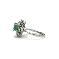 Bague - or émeraude et diamants