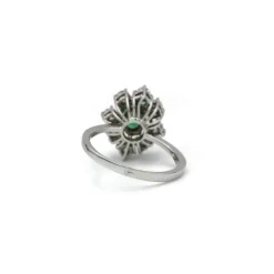 Bague - or émeraude et diamants