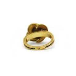 Bague - Or, perle et émail