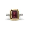 Bague - Or, Rubellite & Diamants