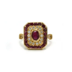 Bague - Or, Rubis & Diamants