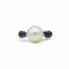 Bague - Or, Saphirs & Perle