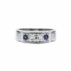 Bague - Or, Saphirs Diamants