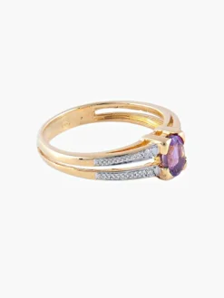 Bague 2 Ors Améthyste