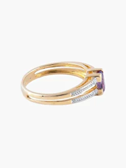 Bague 2 Ors Améthyste