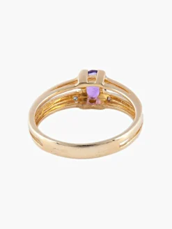 Bague 2 Ors Améthyste