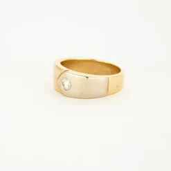 Bague 2 ors, diamant