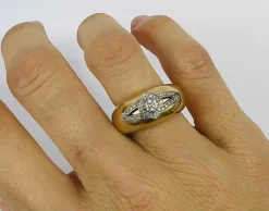 Bague 2 Ors Diamant