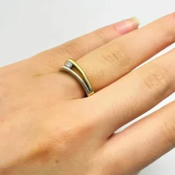 Bague 2 Ors Diamant