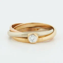 Bague 3 ors Diamant