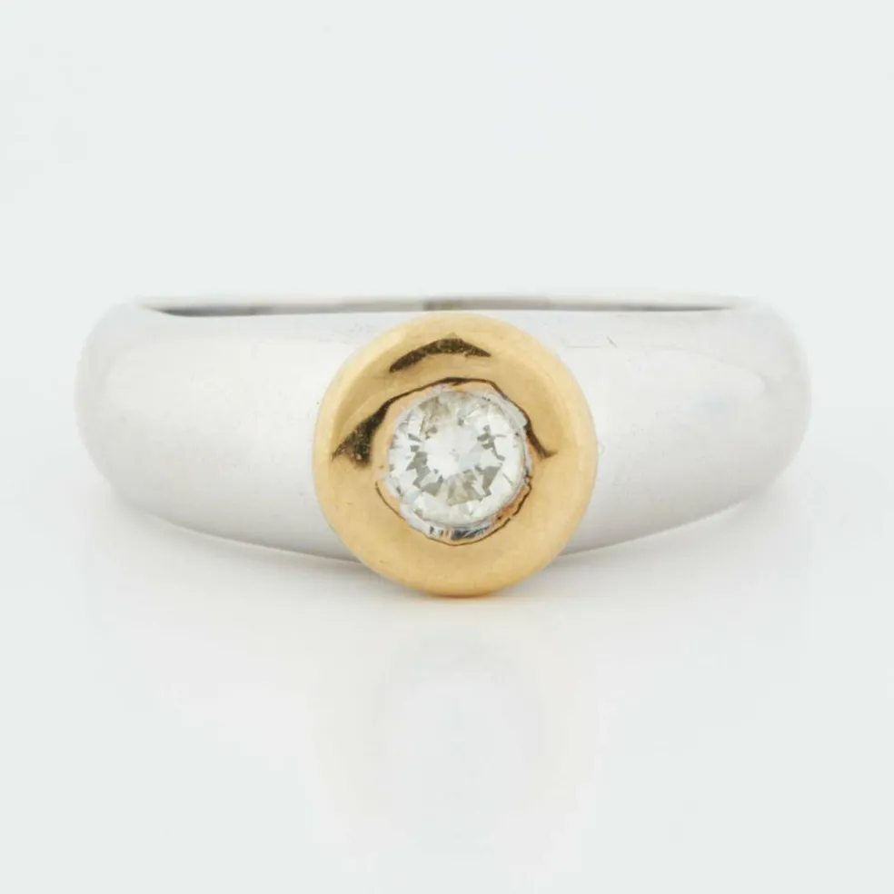 Bague 2 Ors Diamant