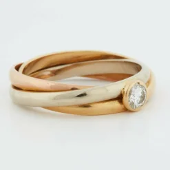 Bague 3 ors Diamant