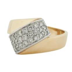 Bague 2 Ors Diamants