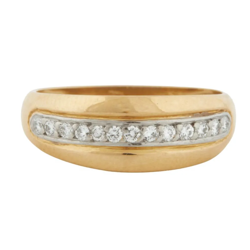 Bague 2 Ors Diamants