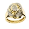 Bague 2 ors diamants