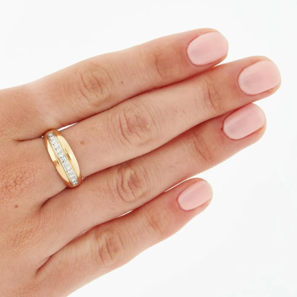 Bague 2 Ors Diamants