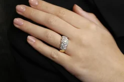 Bague 2 Ors Diamants