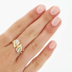 Bague 2 Ors Diamants