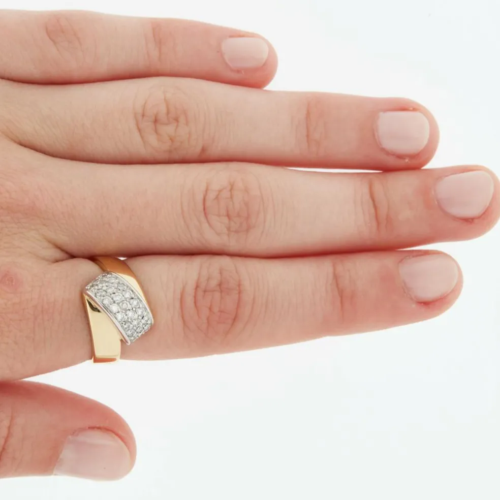 Bague 2 Ors Diamants
