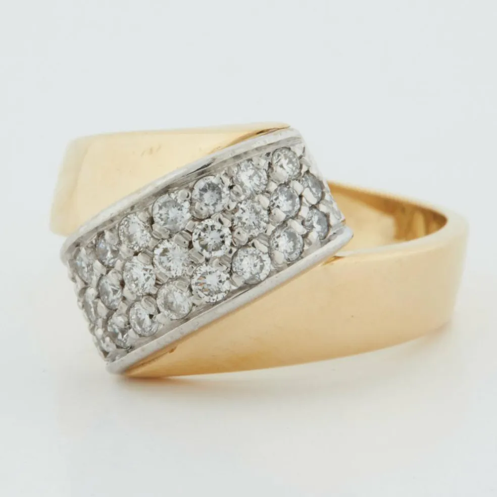 Bague 2 Ors Diamants
