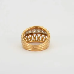 Bague 2 ors, diamants