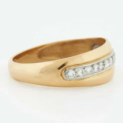 Bague 2 Ors Diamants