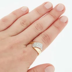 Bague 2 Ors Diamants