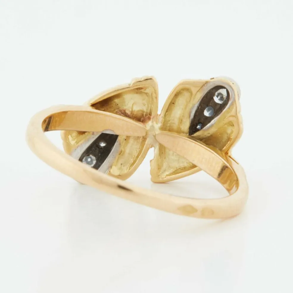 Bague 2 Ors Diamants