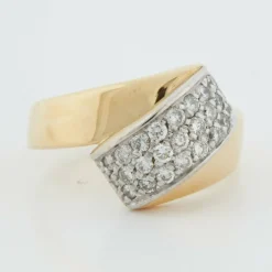 Bague 2 Ors Diamants