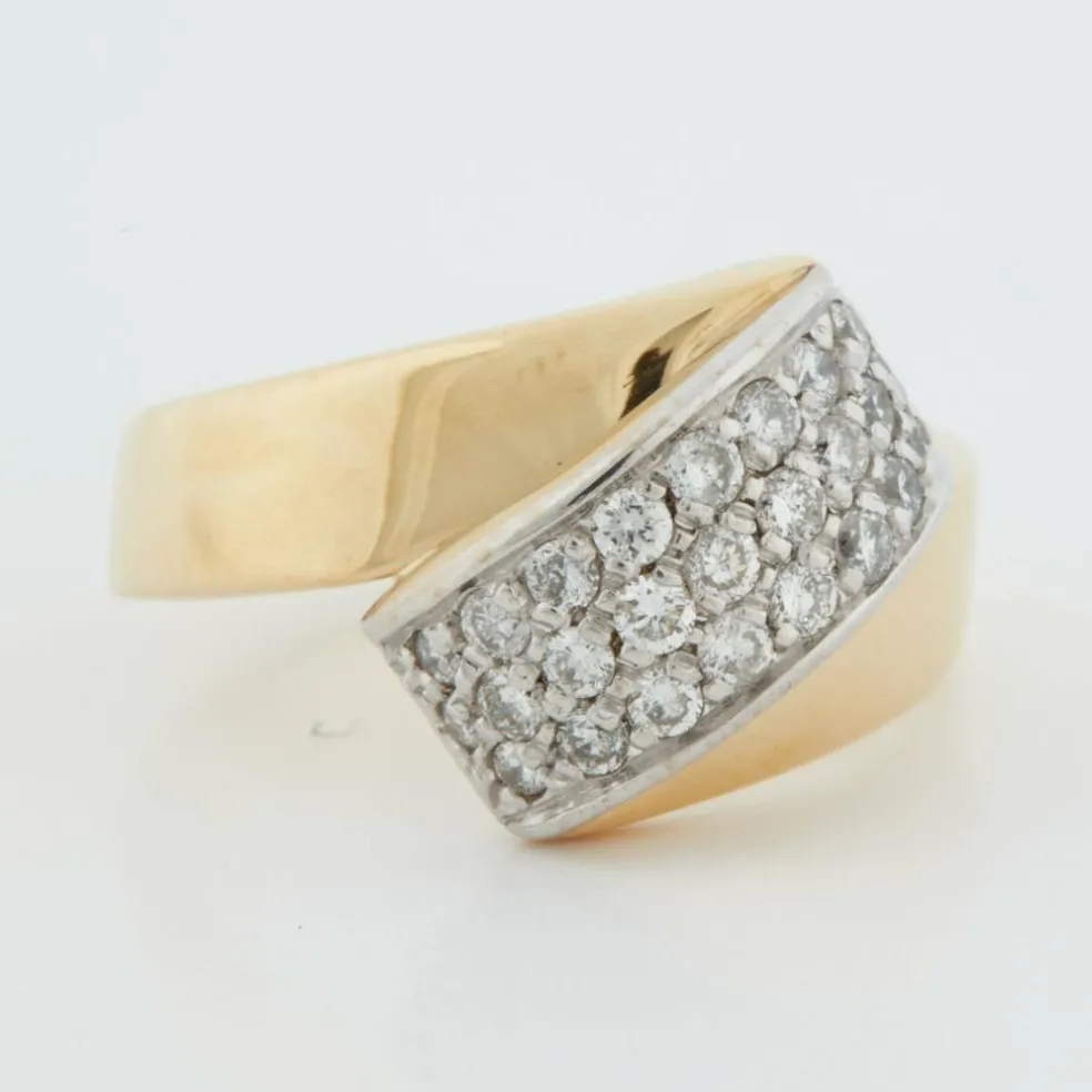 Bague 2 Ors Diamants
