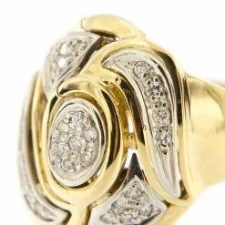 Bague 2 ors diamants
